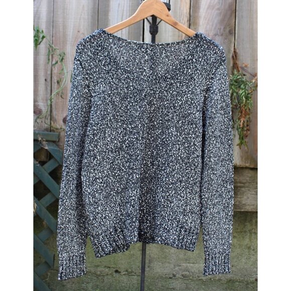 Eileen Fisher - Wrapped Cotton Nubble V-Neck Pullover - Med Oversized - Picture 3 of 9